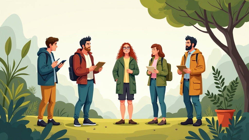 Ethnography qualitative research method showing researcher observing participants in natural environment with contextual understanding